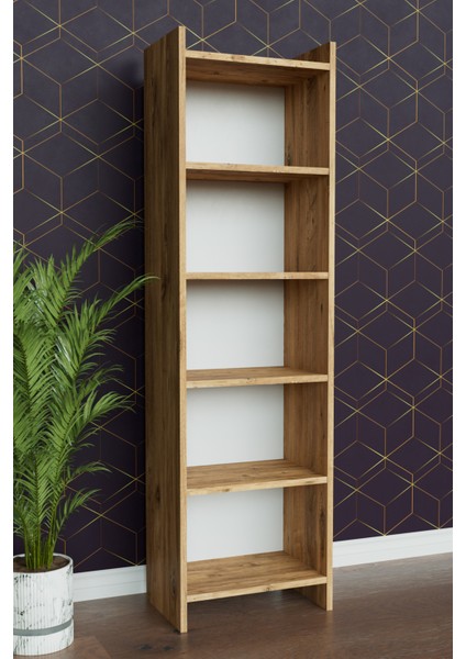 5 Raflı Beyaz Kitaplık Ofis Evrak Çok Amaçlı Kitaplığı Ahşap modelleri