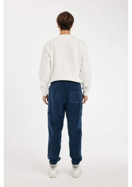 Regular Fit Polar Eşofman Altı Beli Paçası Lastikli Kargo Cepli A7040AX24AU