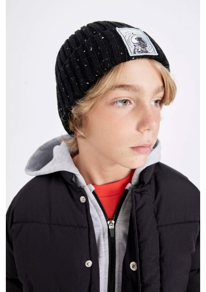 Erkek Çocuk Fitilli Örgü Bere C8591A824WN