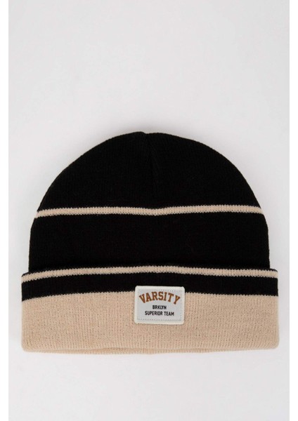 Erkek Çocuk Çizgili Triko Bere C8589A824WN