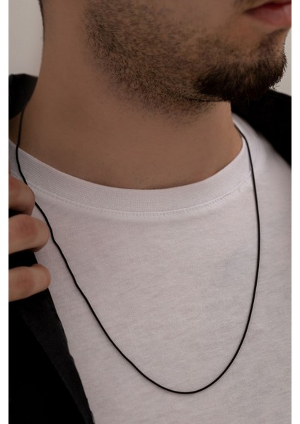 Erkek Çelik Kolye - Snake Yılan Sarp Siyah Erkek Çelik Kolye Zincir Yuvarlak Model modelleri