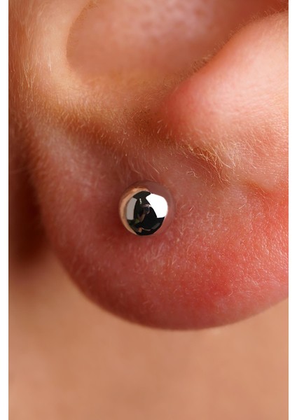 14 Ayar Altın Yuvarlak Top Küpe Erkek fırsatları