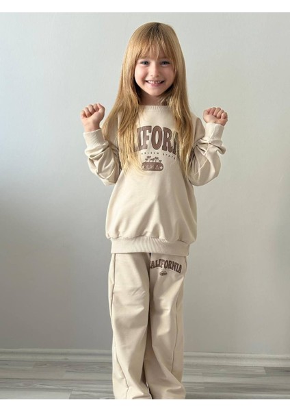 Baskılı Eşofman Kız Çocuk Takım modelleri