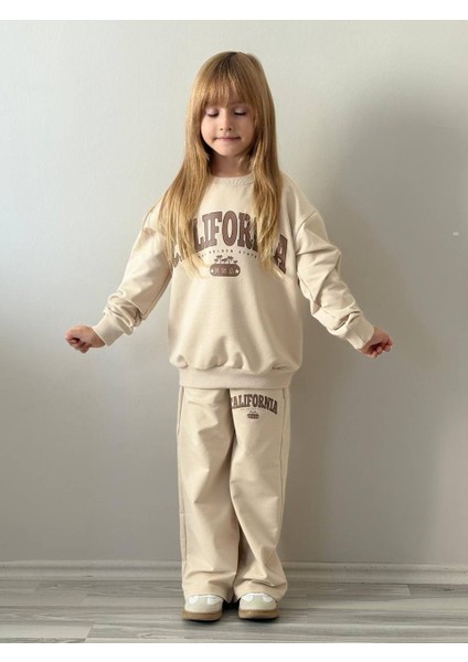 Baskılı Eşofman Kız Çocuk Takım fırsatları