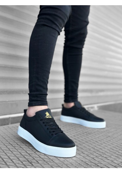 ET0104 Bağcıklı Siyah Cilt Spor Klasik Erkek Ayakkabı fiyatları