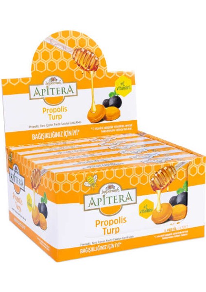 Doğal Bal, Turp, Kurkumin, C Vitamini ve Propolis Içeren Takviye Edici 96’lı Boğaz Pastili fiyatları