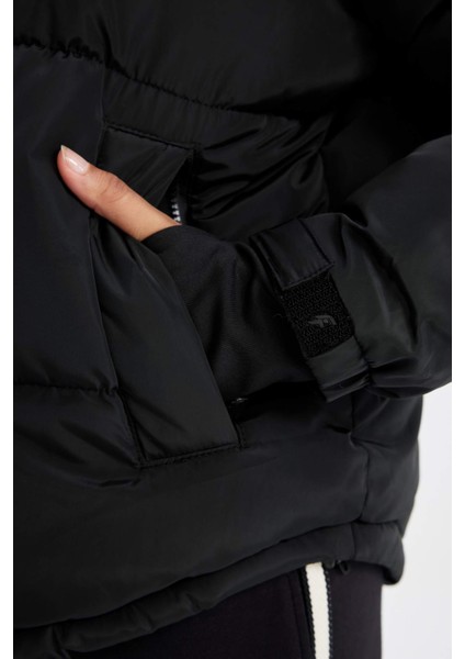 Fit Su İtici Şişme Mont Dik Yaka Fermuarlı Cepli Z1438AZ24WN