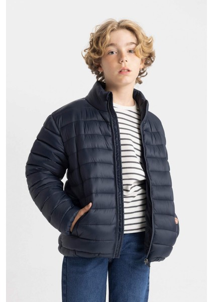 Erkek Çocuk Su Geçirmez Yarım Balıkçı Yaka Mont C5465A824AU