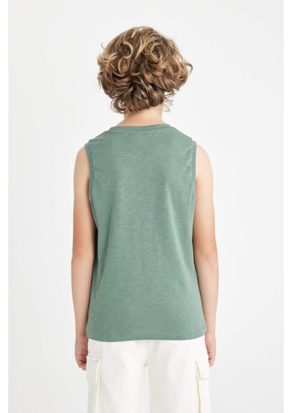 Erkek Çocuk Baskılı Bisiklet Yaka Atlet C5108A824HS