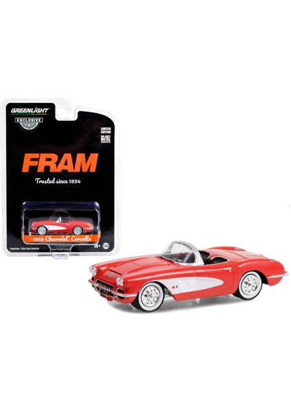 1:64 Fram Exclusive Chevrolet Corvette 1934 Model Araba