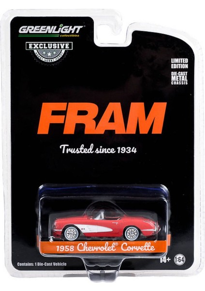 1:64 Fram Exclusive Chevrolet Corvette 1934 Model Araba fiyatları