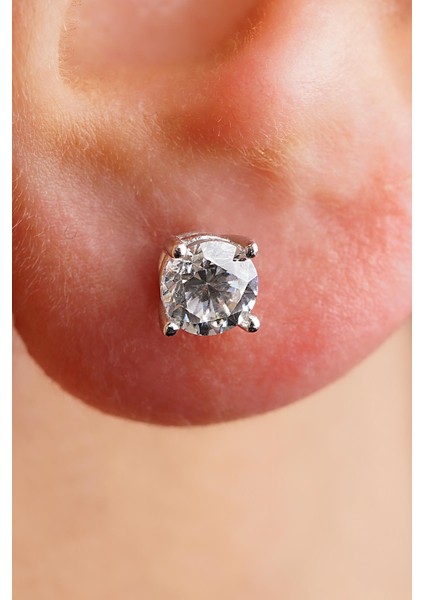 14 Ayar Altın Tektaş Küpe Erkek fırsatları