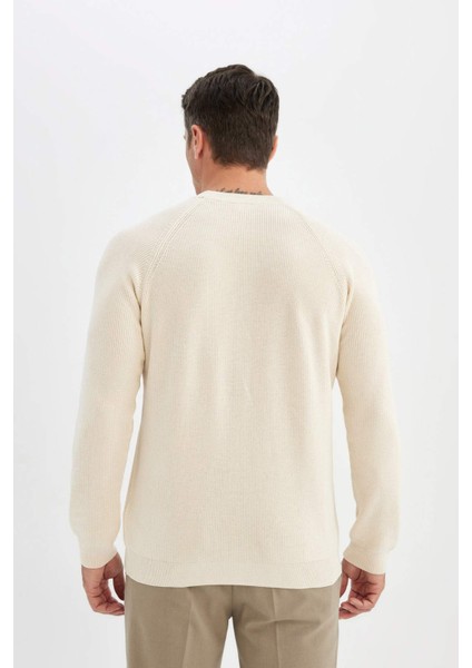 Standart Fit Bisiklet Yaka Triko Kazak A8458AX24WN