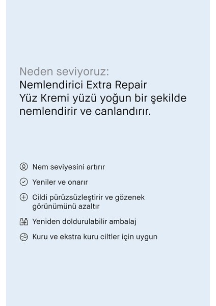 Extra Repair Intense Moisture Cream - Yoğun Nemlendirici Krem 50ml - 716170264530