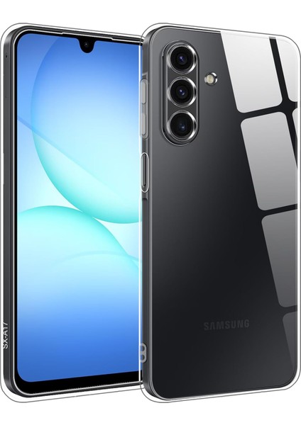 Samsung Galaxy A17 Uyumlu Kamera Korumalı Şeffaf Silikon Kılıf