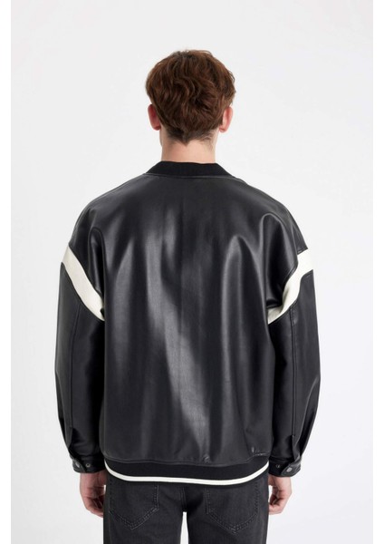 Regular Fit Kolej Yaka Bomber Fermuarlı Mevsimlik Hafif Mont C5844AX24AU