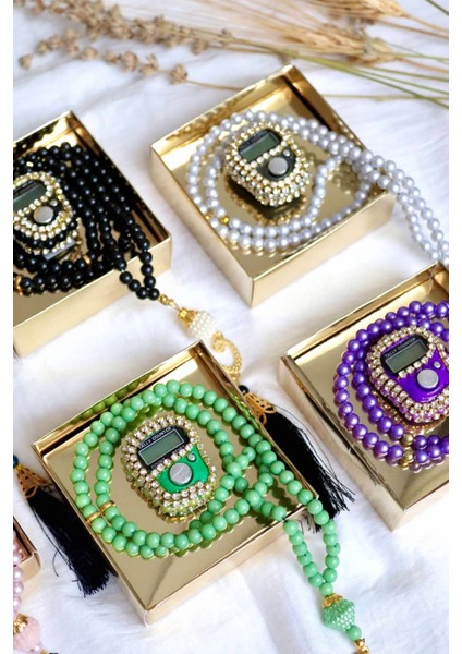 Taşlı Zikirmatik ve Tesbihli Mevlid Seti 20'li T302 fiyatları