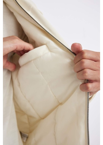 Slim Fit Dar Kesim Gömlek Yaka Fermuarlı İç Cepli Süet Mevsimlik Baharlık Ceket Mont A3254AX24AU