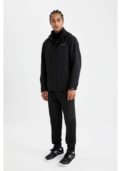 Fit Su İtici Mont Normal Kesim Kapüşonlu Fermuarlı Cepli C6047AX24AU