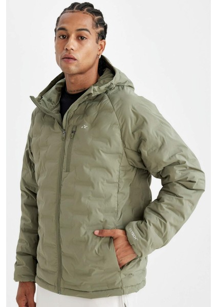 Defactofit Su Itici Kapüşonlu Mont Fermuarlı Su GEÇIRMEZ C6052AX24AU