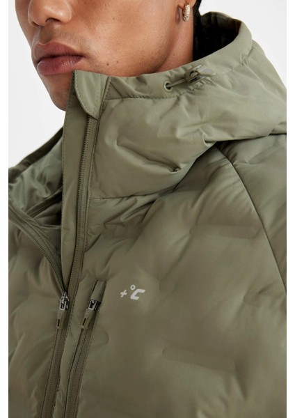 Defactofit Su Itici Kapüşonlu Mont Fermuarlı Su GEÇIRMEZ C6052AX24AU