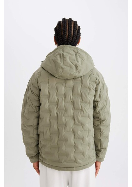 Defactofit Su Itici Kapüşonlu Mont Fermuarlı Su GEÇIRMEZ C6052AX24AU