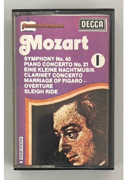 Favourite Composers Mozart 1 Kaset (Orijnal Dönem Kağıt Baskı Kaset)