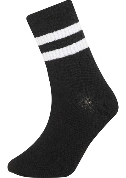 Erkek Çocuk 3'lü Pamuklu Çember Desenli Uzun Çorap C8023A8NS