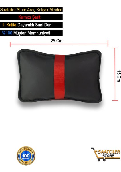 Honda Civic 01-05 Oto Koltuk Kırmızı Şerit Boyun Yastığı 2 Adet modelleri