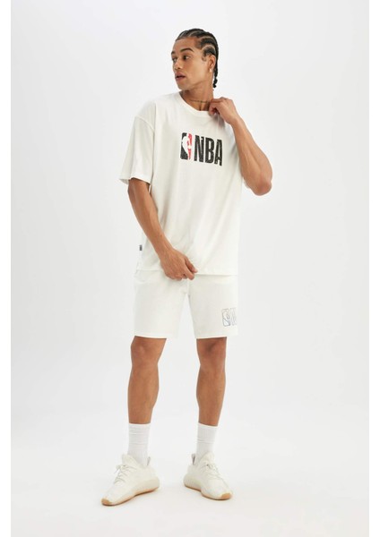 Fit NBA Wordmark Standart Fit Kısa Paça Şort B9905AX24SM