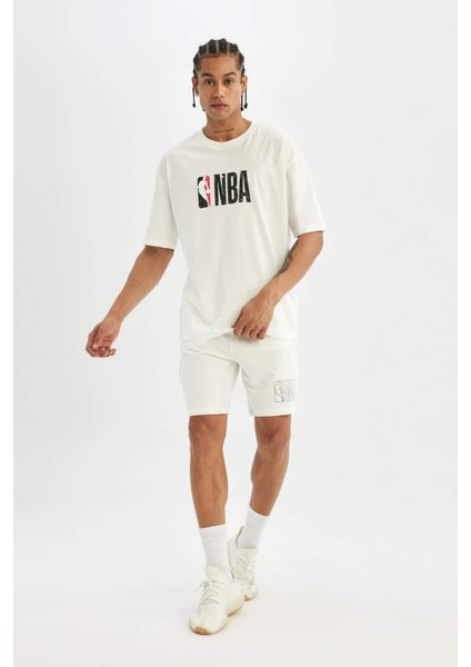 Fit NBA Wordmark Standart Fit Kısa Paça Şort B9905AX24SM