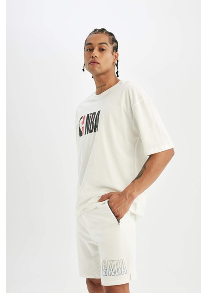 Fit NBA Wordmark Standart Fit Kısa Paça Şort B9905AX24SM
