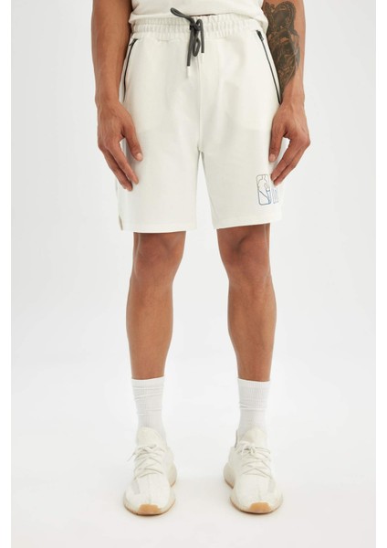 Fit NBA Wordmark Standart Fit Kısa Paça Şort B9905AX24SM