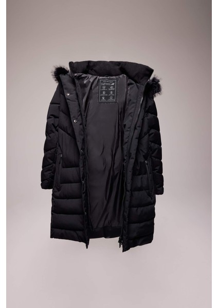 Su İtici Regular Fit Kapüşonlu Parka Mont C8505AX24WN