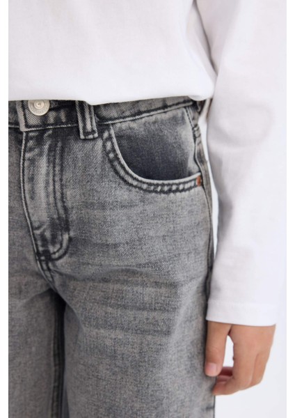 Kız Çocuk Wide Leg Geniş Bol Paça Cepli Pantolon C8534A824AU