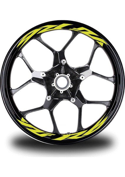 Yzf R6 Yazılı 8li Jant Içi Yazı Sticker Etiket