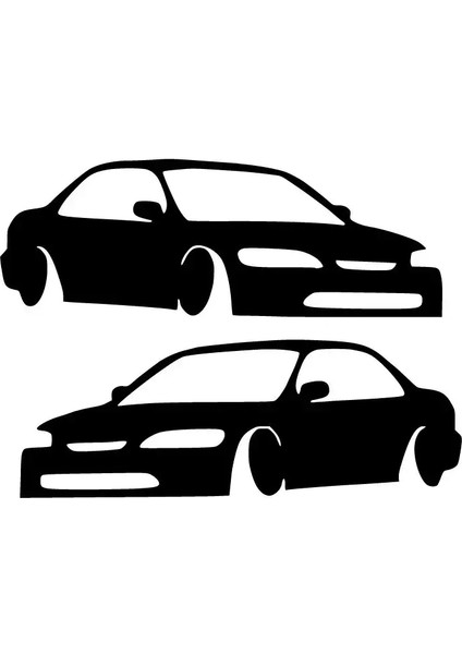 Arabalar Oto Özel Yeni Sticker Siyah 30 x 21 cm