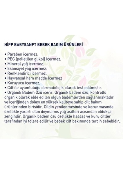 Babysanft Çocuk Bakım Kremi 100 gr Organik Badem Yağı ile Hassas Ciltler için Nemlendirici indirimleri
