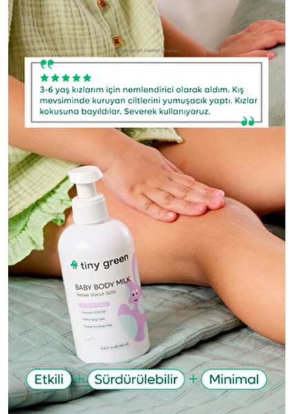 Bebek Vücut Sütü 250 ml Hassas Ciltler için Dermatolojik Olarak Test Edilmiş fırsatları