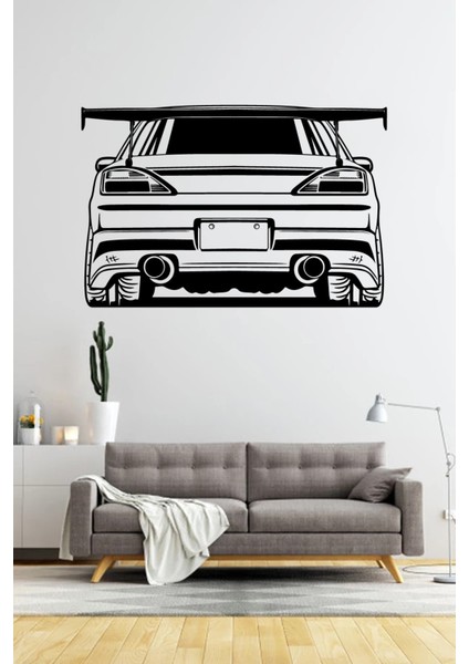 Modifiyeli Araba Spoilerlı Duvar Sticker 60 x 40 cm modelleri