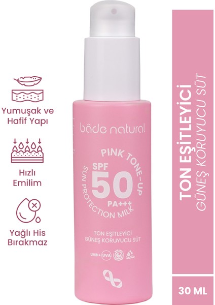 Güneş Koruyucu Süt 50 SPF Tüm Cilt Tipleri İçin 30 ml