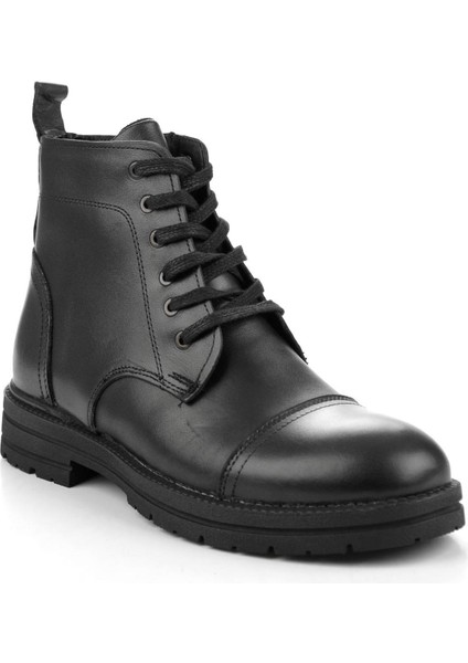 Siyah Hakiki Deri Erkek Bot & Bootie E02795071441 fiyatları