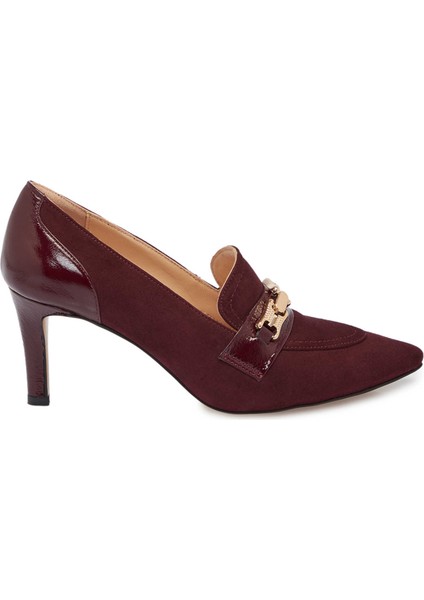 Bordo Hakiki Süet Deri Kadın Stiletto - K24S1AY67515-F90 modelleri