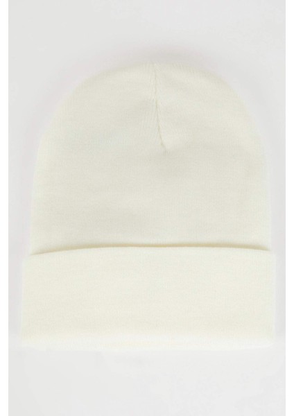 Kadın Şehir Temalı Dokuma Etiketli Bere A5655AX24WN