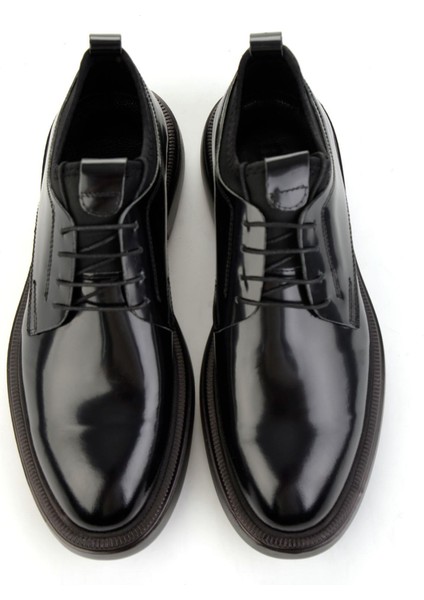 Siyah Hakiki Deri Erkek Klasik Ayakkabı E01054202514 fırsatları