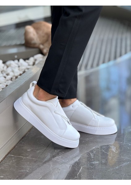 Lastikli Erkek Günlük Ayakkabı Beyaz modelleri