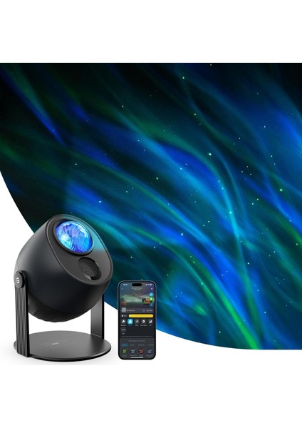 LED Yıldızlı Gökyüzü Projeksiyonu | 52 Sahne Modu, Bluetooth Hoparlör ve Alexa Uyumluluğu ile Evinizi Büyüleyin