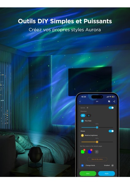 LED Yıldızlı Gökyüzü Projeksiyonu | 52 Sahne Modu, Bluetooth Hoparlör ve Alexa Uyumluluğu ile Evinizi Büyüleyin