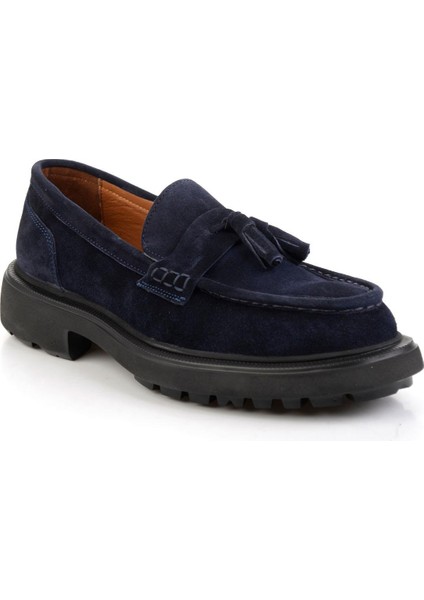 Lacivert Hakiki Deri Erkek Loafer Ayakkabı E01597000502 fiyatları