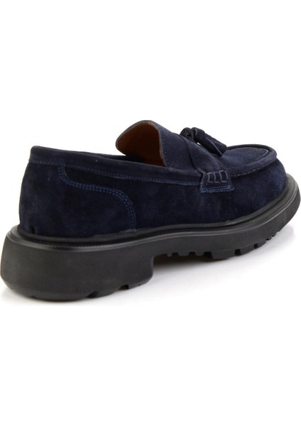 Lacivert Hakiki Deri Erkek Loafer Ayakkabı E01597000502 modelleri